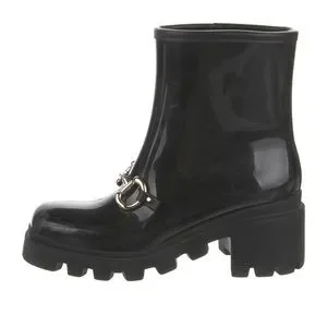 Gucci | Shoes | Gucci Black Horsebit Rain Boots | Poshmark